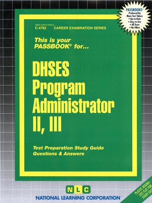 cover image of DHSES Program Administrator II, III